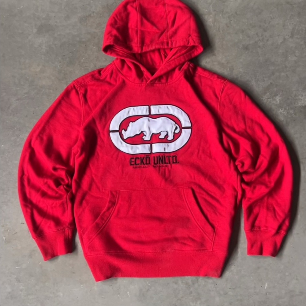Ecko Unlimited Red Pullover Sweater with Logo
